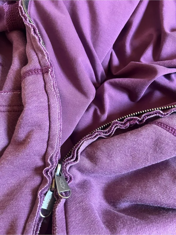 RARE Sample Full-Zip Heavy Hoodie Jacket with Bubble Hem, NWOT - Image 10