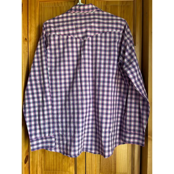 VT Wrangler Wrancher Women's L‎ Western Pearl Snap Button Down Long Sleeve - Image 2