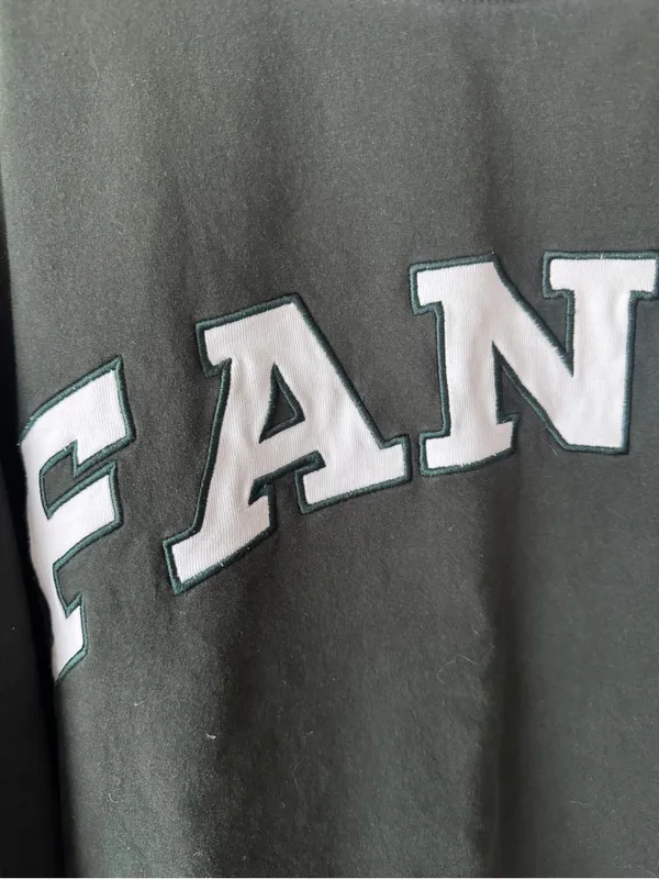 Shop Fancy Mockneck sweatshirt varsity patch letters christmas collection forest - Image 8