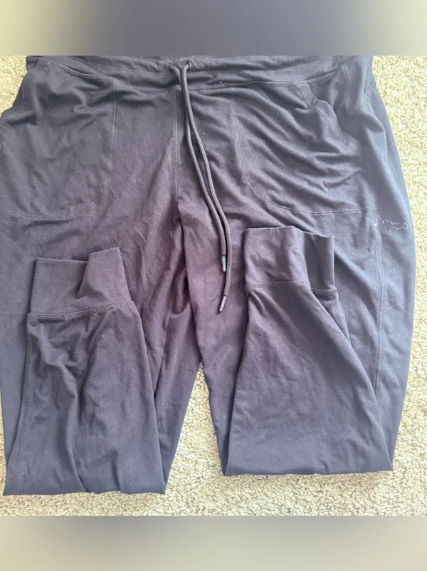Lole Womens Joggers Pants Gray Drawstring Yoga Lounge Stretch Athleisure - Image 4