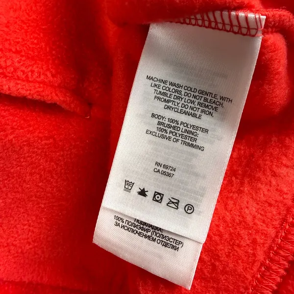 Columbia Fleece Vest Women XL Red Full Zip Mock Neck Outdoor‎ Gorpcore Layering - Image 6