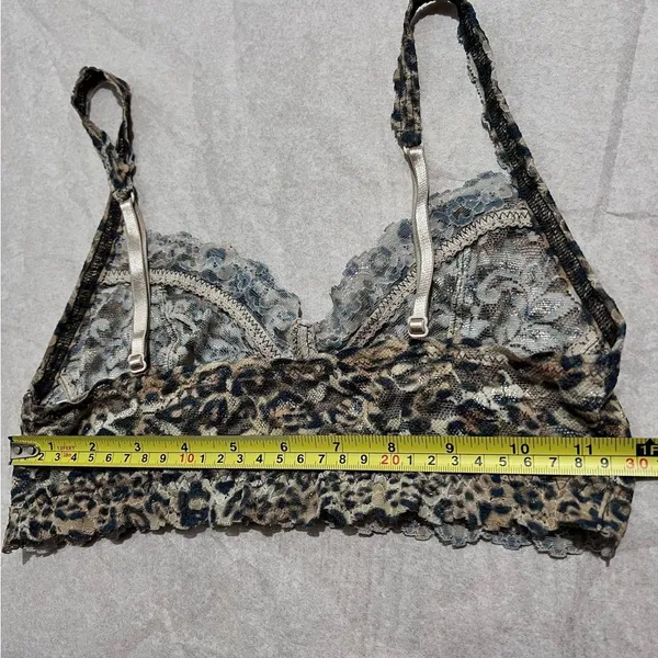 Hanky Panky Black and Brown Leopard Print Bralette Y2K :Box OW2: - Image 6