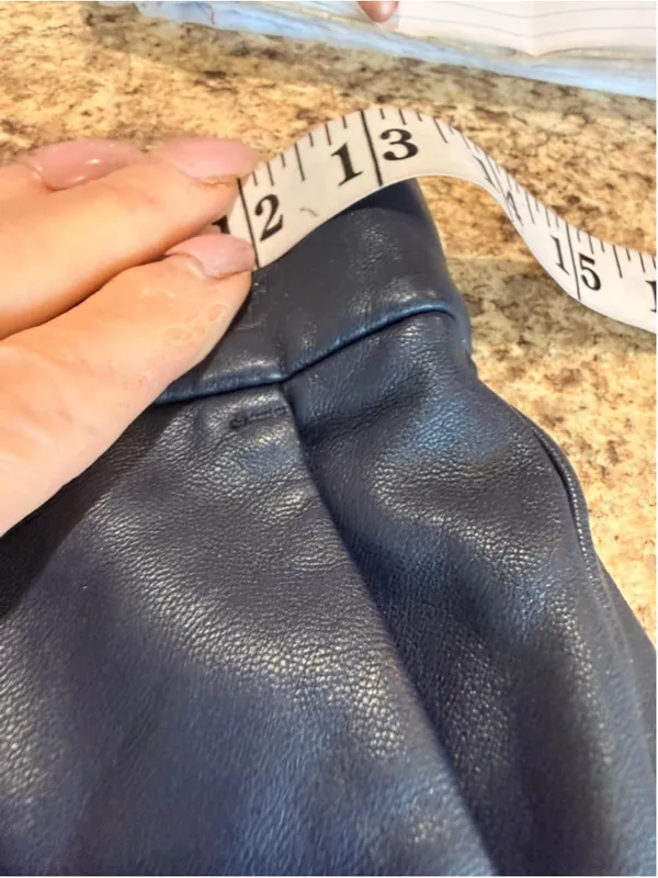 Women's J.Crew Navy Faux Leather Straight Leg Pants Size 2 - Image 6