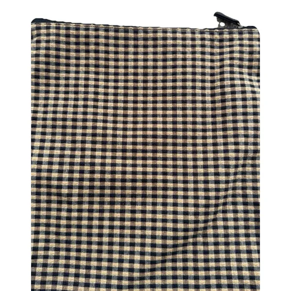 Longaberger Women's Tan and Black Plaid Crossbody Bag Purse 11"x 10"‎ - Image 4