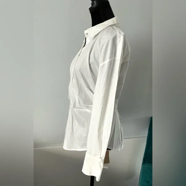 Stylish flattering blouse💖 White Size M - Image 3