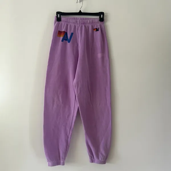 Aviator Nation Purple An Sweatpants Size XS - Image 3