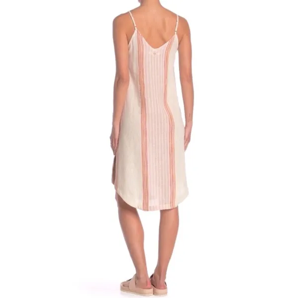 Rip Curl Cream Baja Stripe Midi Dress NWT S - Image 2