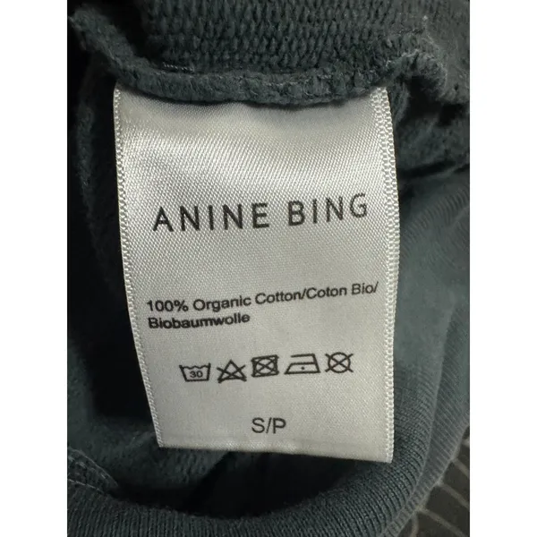 Anine Bing City Love Graphic Crewneck Sweatshirt, Charcoal Grey, Size S - Image 7