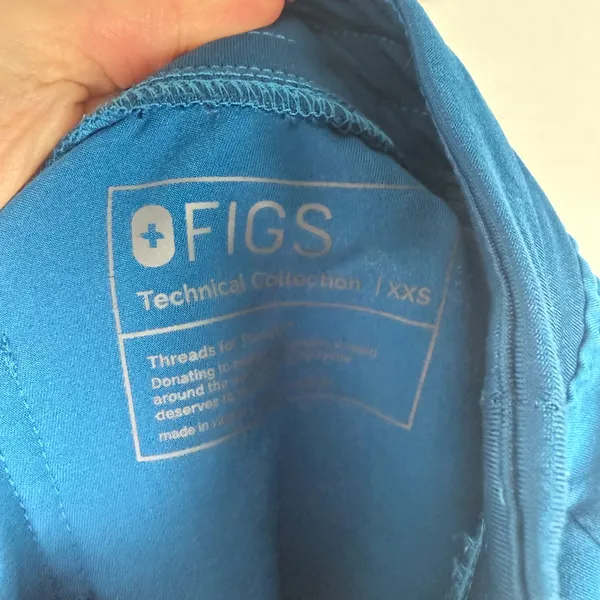 FIGS Zamora Jogger Scrub Pants Teal Blue Orange Size XXS EUC - Image 6