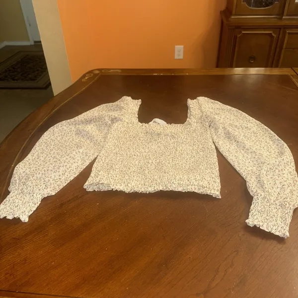 Esther Penn Crop Top S White - Image 2