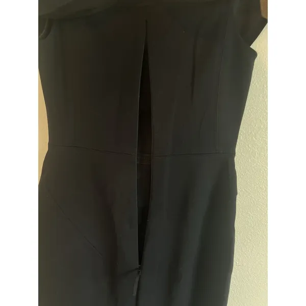 Aritzia Babaton Ruslan Off the Shoulder Black Midi‎ Dress Size 4 - Image 5