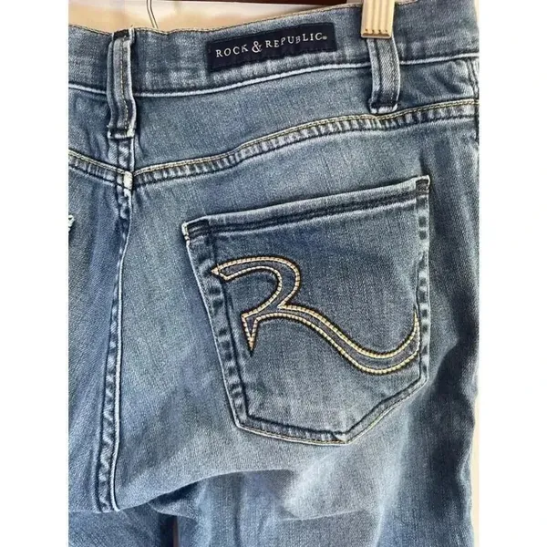 Women's Rock‎ & Republic Jeans Size 8 Blue Berlin EUC! - Image 6