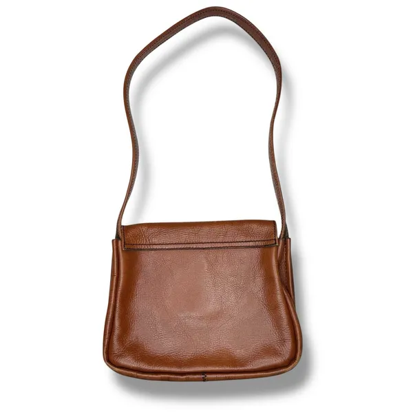 Vintage Genuine Leather Shoulder Bag Single Strap & Pockets‎ Made In Columbia - Image 4