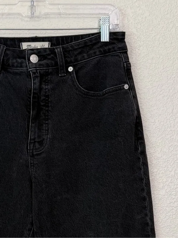 Madewell Black Curvy 90's Straight Women's Jeans, Size 29 - Image 5