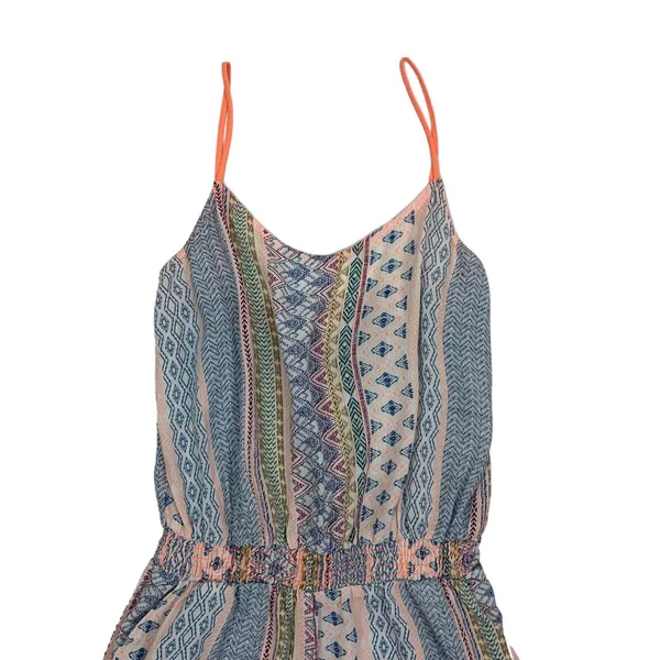 Promod Boutique Romper Small Boho Summer Festival Casual Vacay Sleeveless - Image 2