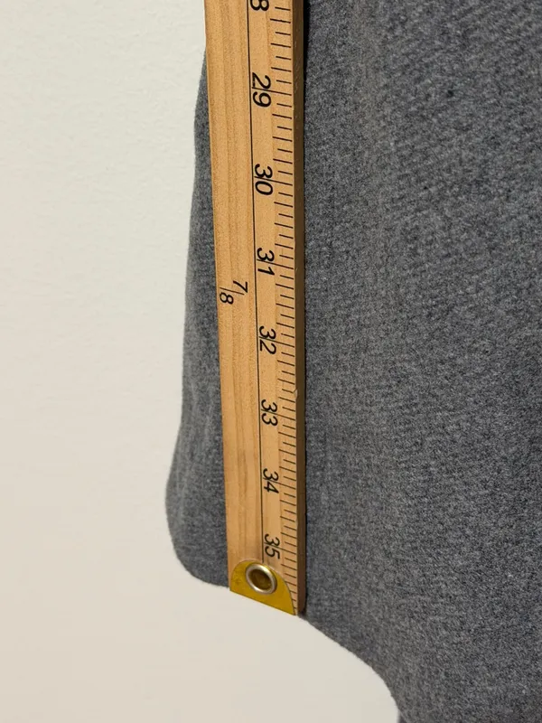 NWT Express Grey Pea Coat Size XL Wool Long Gray Tie NEW Women’s - Image 7