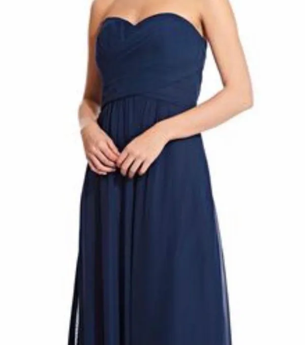 Adrianna Papell Charlotte Navy Bridesmaids Dress - Image 2