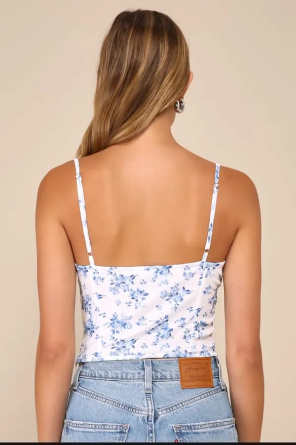 Lulu’s Lace Sleeveless Bustier Top - Image 3