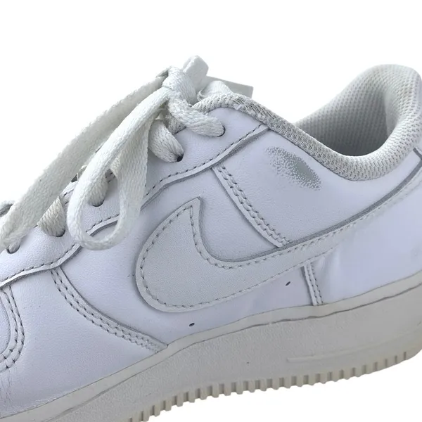 Nike Air Force 1 Women's White Leather Low Top Lace Up Athletic Sneakers Shoes 8 - Image 5
