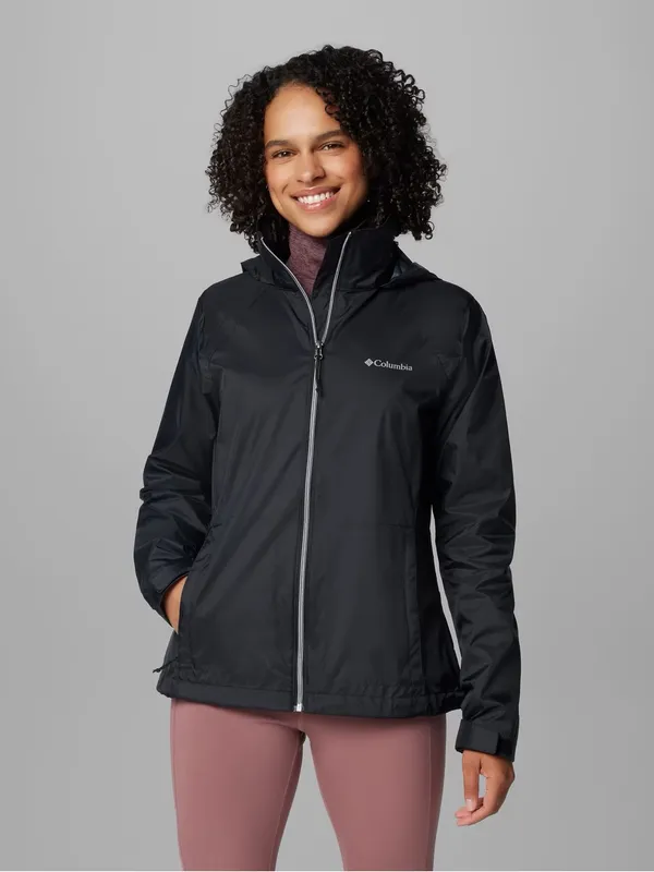 Columbia Women’s Black Windbreaker Jacket Size Medium - Image 2