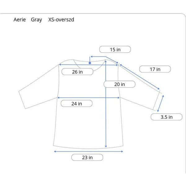 Aerie Snowday Oversized Chunky Cable Knit Sweater Gray Crew Neck NWOT XS - Image 11