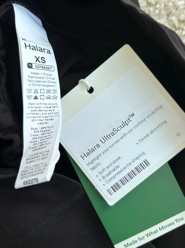 NWT Halara Black UltraSculpt Buff Lifting Athletic Shorts Size XS - Image 3