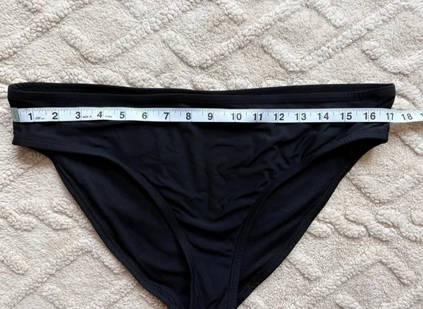 Women’s Black Bikini Bottoms - Mid Rise Medium Coverage Bathing Suit Bottoms - Image 4