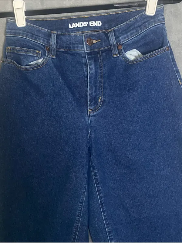 Lands' End Women's High-Rise Straight leg Jeans size 4‎ normcore - Image 3