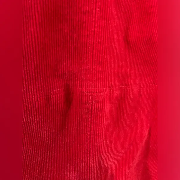 Tuckernuck Clifton Vneck Dress Casual Corduroy Classic Red Pink Long Sleeve M - Image 5
