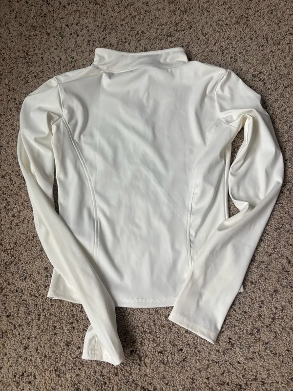 amazon workout zip up White - Image 2