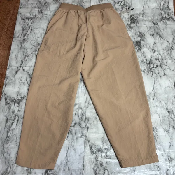 Nike Sherpa Teddy Beige tan Track pants size small pull on casual - Image 7
