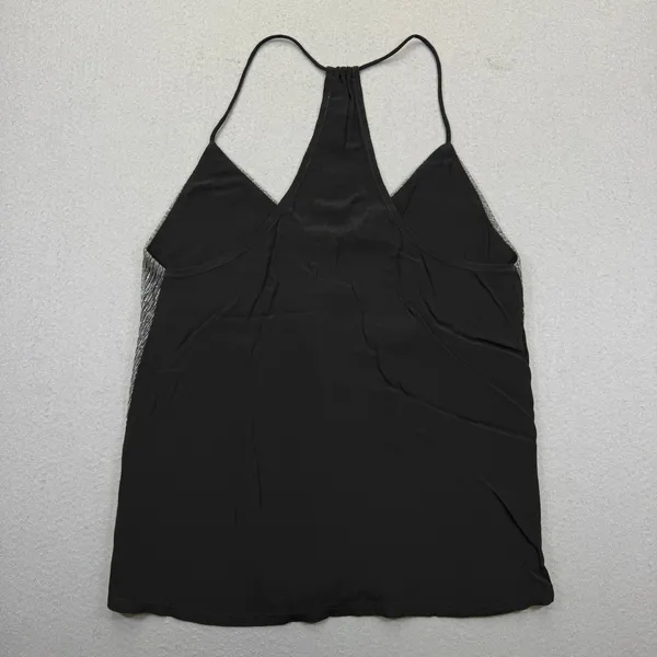 Lovers + Friends Womens XS Black Silver Metallic Shimmer Racerback‎ Camisole Top - Image 7