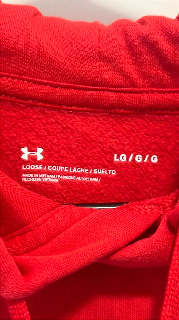 Men’s Red Under Armour Hoodie - Image 3