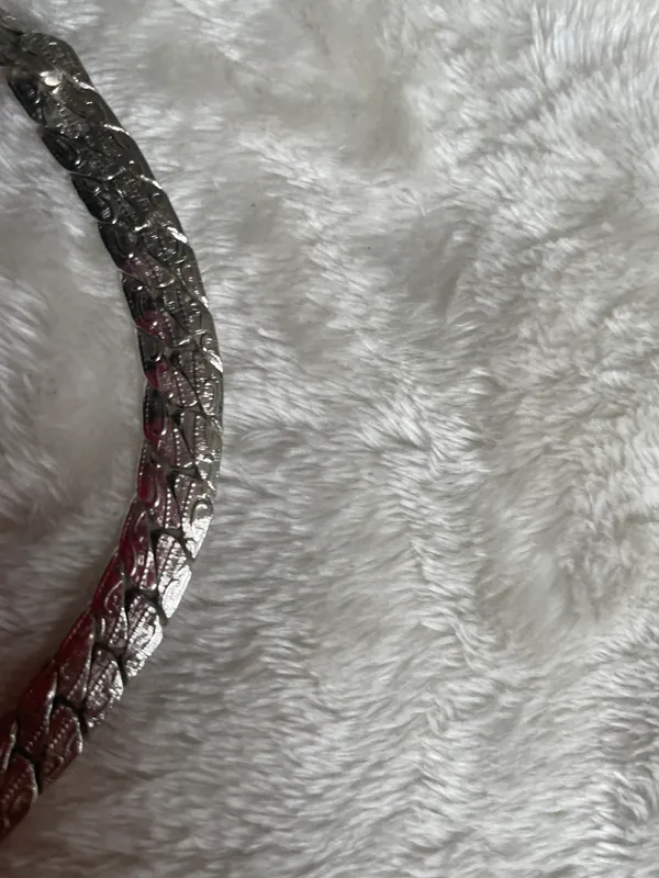 Silver choker necklace - Image 2