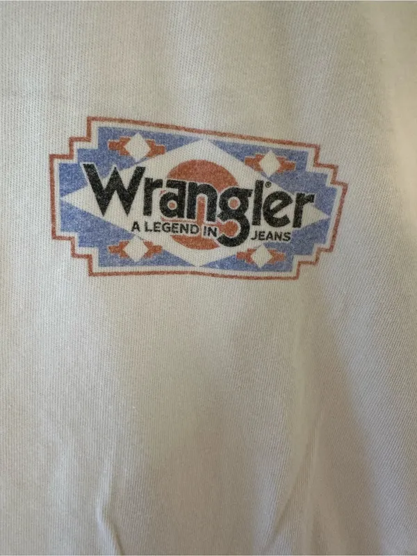 Wrangler Women’s Cream Short-Sleeve Logo Tee - Image 4