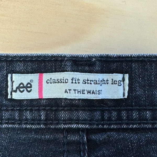 Lee‎ Women's Classic Fit Straight Leg Jeans Black Size 12 Medium High Rise - Image 6