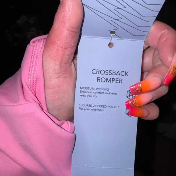 Crossback athletic buttersoft romper  - Image 10