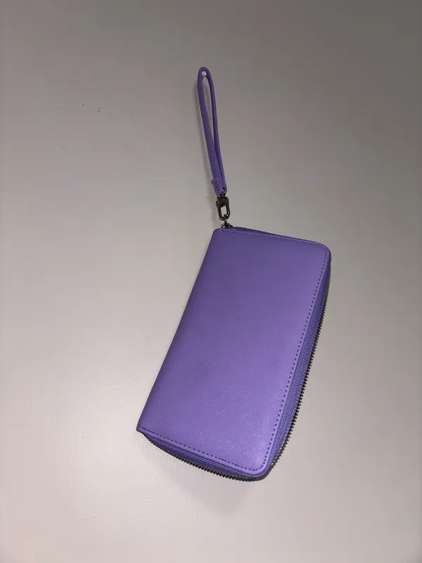 Steve Madden Wallet Wristlet Zip Around pastel purple - Image 4