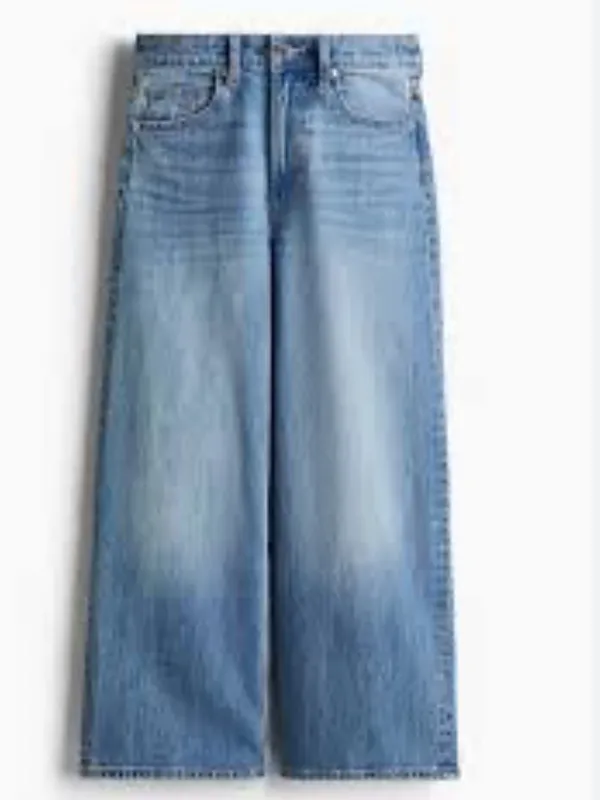 NWT High-Rise Wide Leg Cropped Jeans - Image 2