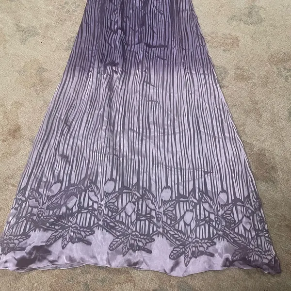 Vintage Purple Ombré Silk Maxi Dress - Image 12