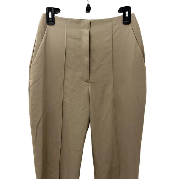 Topshop Beige Tailored Trousers Side Slit Detail Chic Modern Minimalist 4 NWT - Image 3