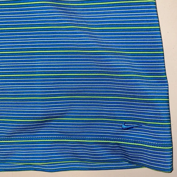 Nike golf striped collared polo style shirt - Image 6