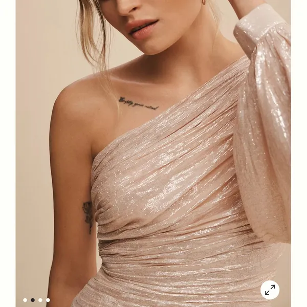 Anthropologie BHLDN One-Shoulder Drop Waist dress - Image 3