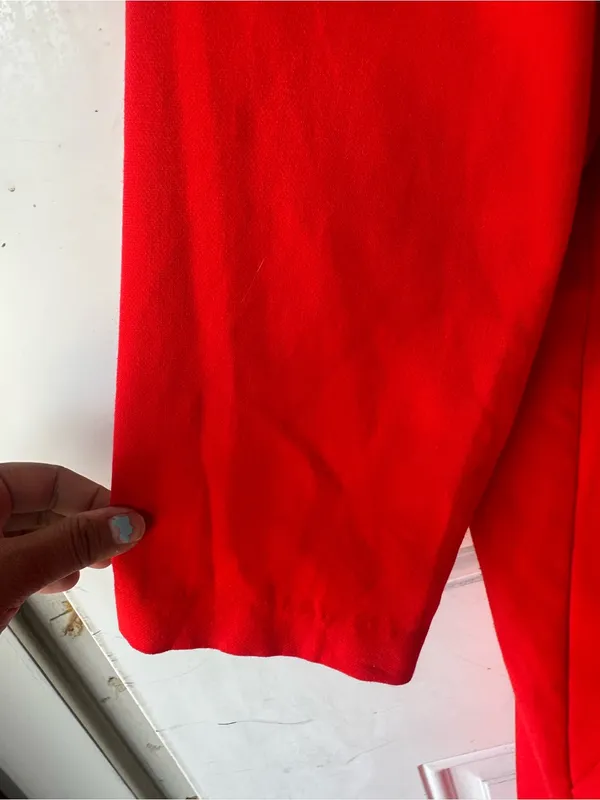 GAP Vibrant Red Shift Dress Elbow Sleeve Round Neck Classic Simple Style Size 14 - Image 6