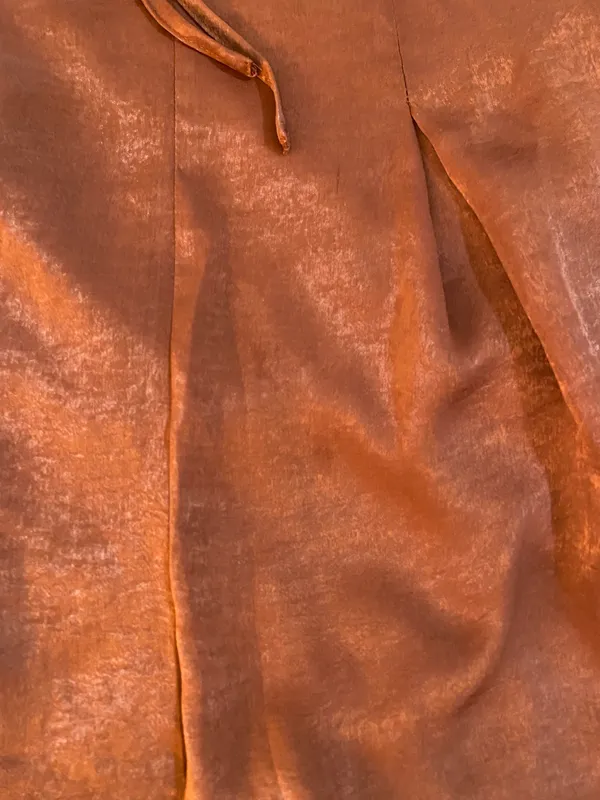 Le lis Satin Burnt Orange Romper - Image 4
