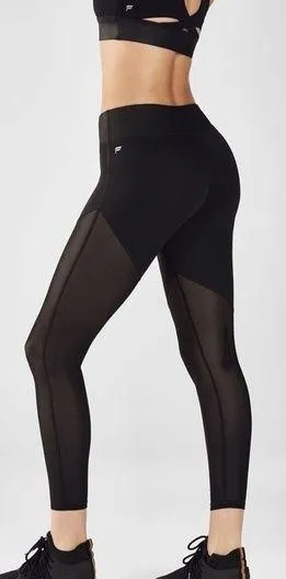 FABLETICS Black Mesh Leggings - Image 2