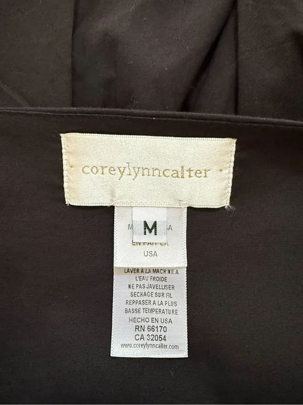 Corey Lynn Calter Morley Black Ruffle-Shoulder Tunic - Image 4