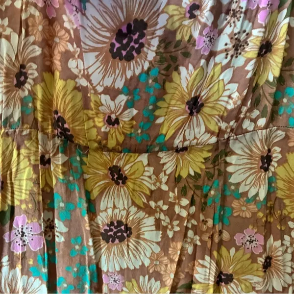 🆕Liberty Love Spaghetti Strap Cut Out Flowy Floral Maxi Sundress L🆕 - Image 9