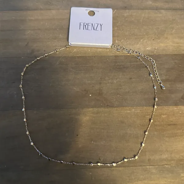 Frenzy Dainty Ball Chain Necklace Gold - Image 4