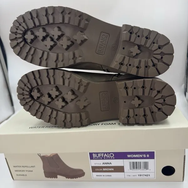 Buffalo David Bitton Anna Women’s Brown Ankle Chelsea Boots Size 8 NEW in Box - Image 8